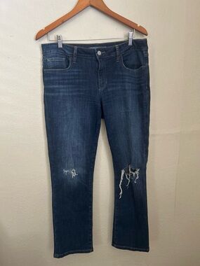 Joe's Jeans Indigo Straight-Leg Distressed Denim
